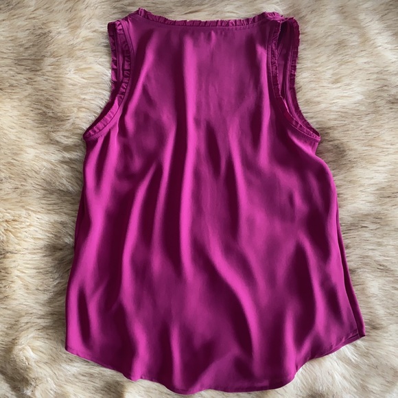 New LOFT XXSP Magenta Pink Tank Cami Frill Detail - Picture 3 of 6